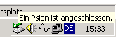 Bild von der aktiven PSION-Verbindung